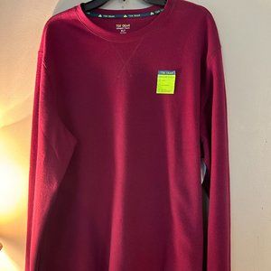 Tek Gear men's NEW sweatshirt in dark burgundy and Size XLT